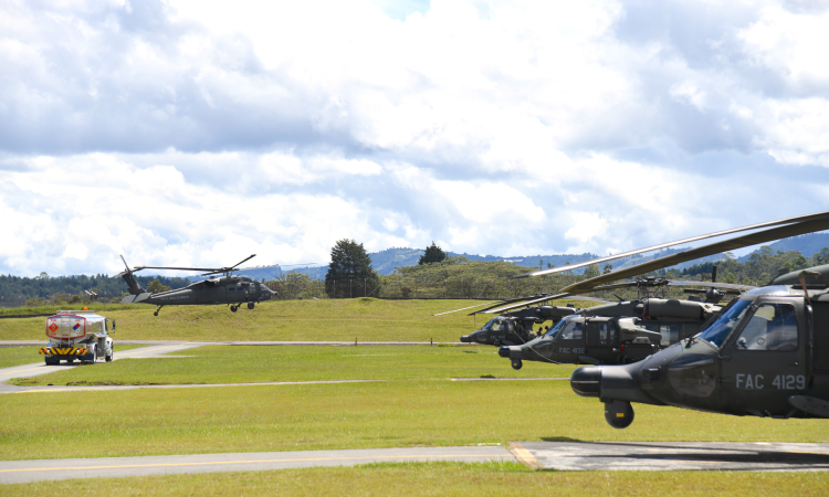 Capacidades aéreas fortalecen la seguridad durante posesión y cambio de mando presidencial