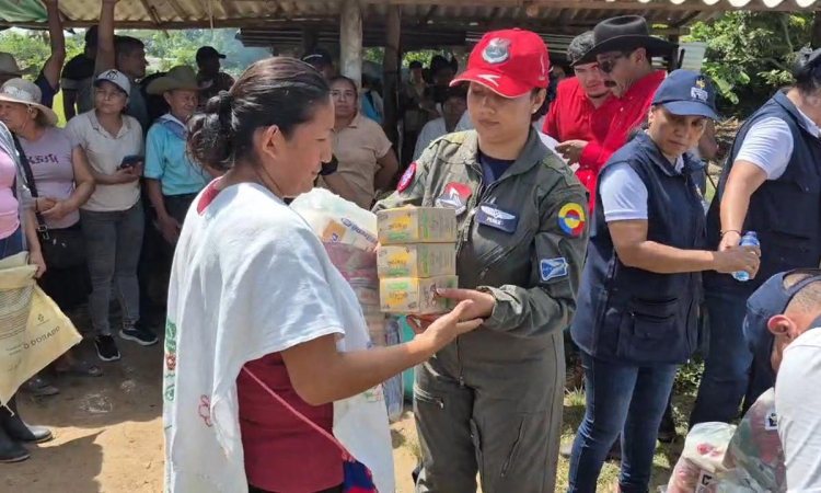 Más de tres toneladas de ayudas entregadas a familias de Pore, Casanare