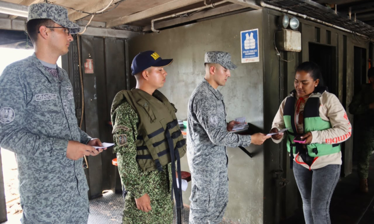 Jornada de sensibilización fortalece la seguridad en el río Orteguaza, Caquetá