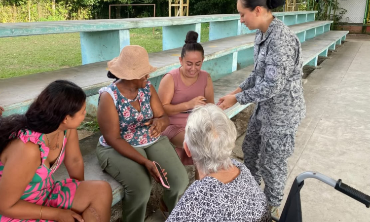 Fuerza Aérea Colombiana fortalece vínculos con la comunidad de la vereda El Cocuy,
