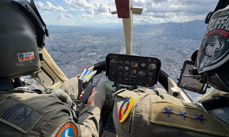 Sobrevuelo para verificación de protestas en el Meta