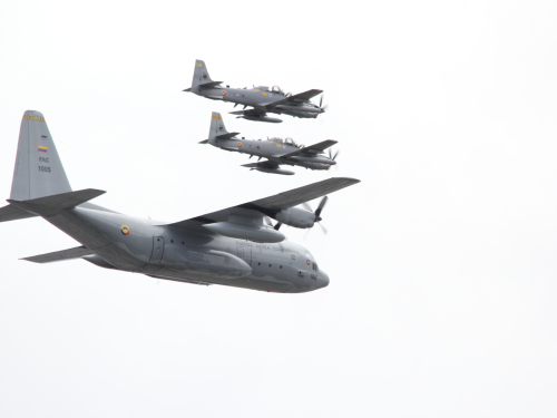 En tierra y aire la Fuerza Aérea Colombiana engalanará el desfile militar del 20 de julio