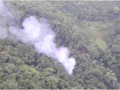 Fuerza Aérea Colombiana en máximo alistamiento para apoyar labores de rescate de helicóptero accidentado en Antioquia