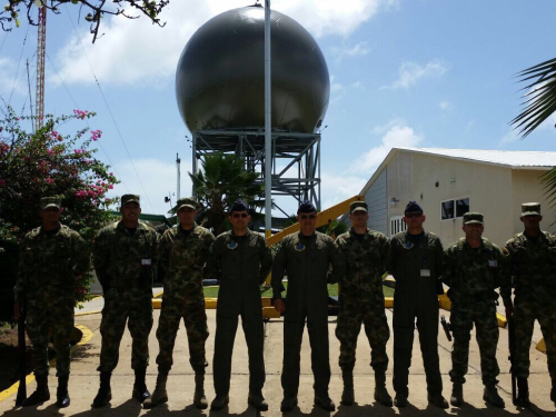Comandante Fuerza Aérea visita el Archipiélago de San Andrés 