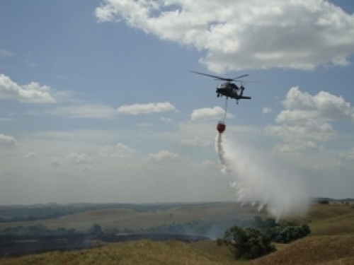 Las tripulaciones de la Fuerza Aérea están en alerta máxima ante incendios forestales