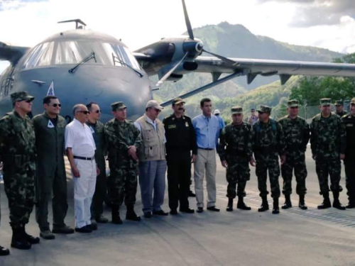 Avión ARAVA RV-01 inaugura aeródromo de Planadas en el departamento del Tolima