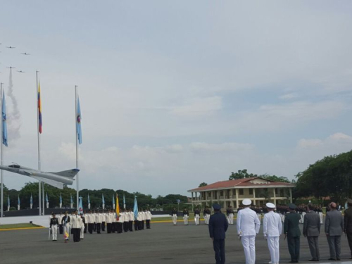 Ceremonia de ascenso de nuevos subtenientes de la Fuerza Aérea Colombiana