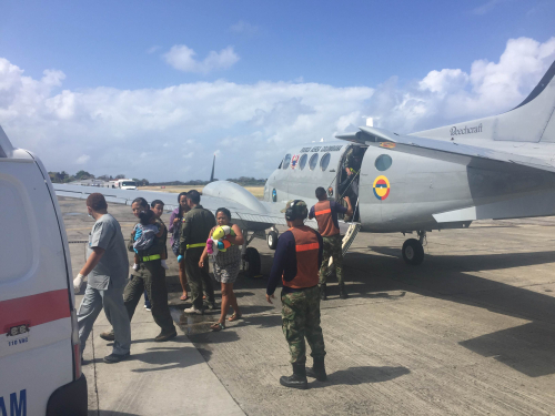 Grupo Aéreo del Caribe realiza traslado aeromédico de una menor de 2 años de edad