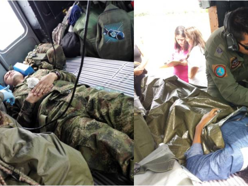 Fuerza Aérea evacuó a una menor de edad y a un soldado del Ejército Nacional con apendicitis