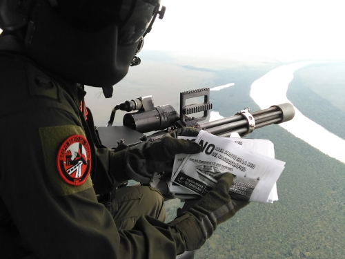 Campañas desde el aire realiza la Fuerza Aérea Colombiana 