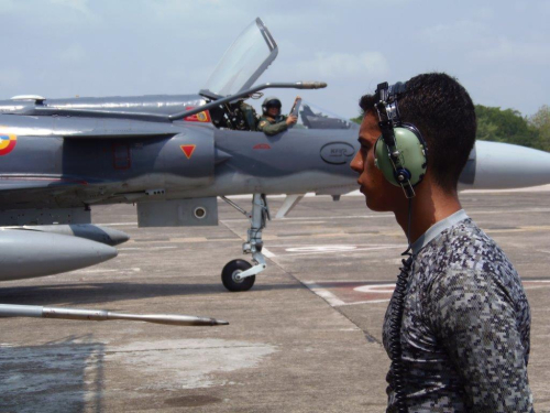 Aeronaves de la Fuerza Aérea Colombiana participan en ejercicio de entrenamiento “Infierno Rojo"