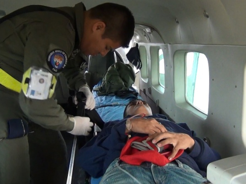 Soldado de aviación es trasladado de urgencia desde Caquetá hasta la capital del país