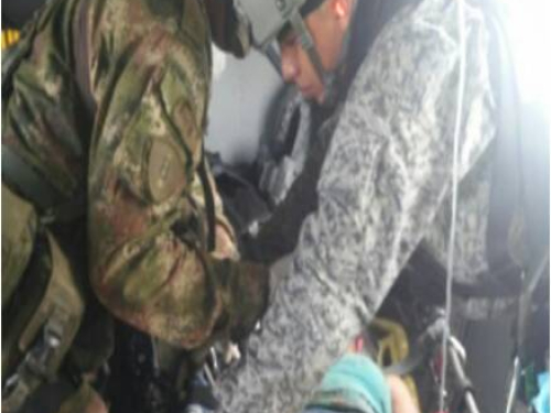 Menor herida y reclutada a la fuerza por el Eln, fue  evacuada por la Fuerza Aérea Colombiana
