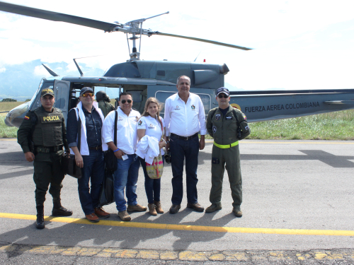 erza Aérea sobrevoló San Antonio, Tolima ante las afectaciones causadas por las lluvias