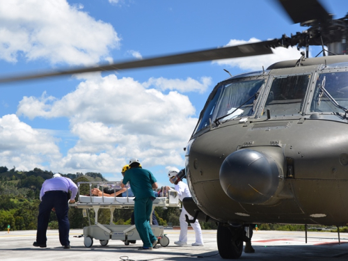 Fuerza Aérea participa en simulacro de accidente aéreo en Rionegro, Antioquia