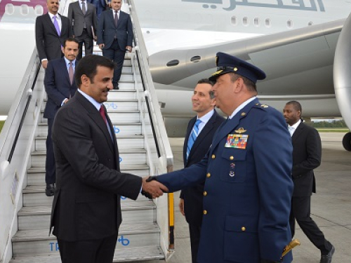 Emir de Qatar realiza visita diplomatica en Colombia
