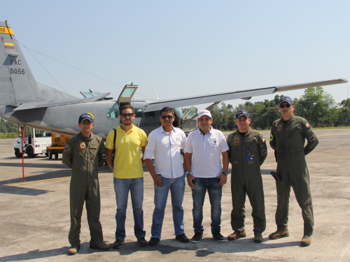 Fuerza Aérea Colombiana y Alcaldía de Leticia trabajan unidos por la prevención del riesgo y desastres naturales