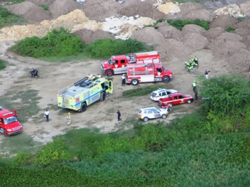 Fuerza Aérea sobrevuela Río Magdalena tras accidente aéreo en Soledad 