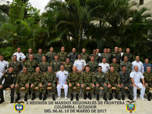 Reunión de mandos regionales de la frontera colombo-ecuatoriana en Cali