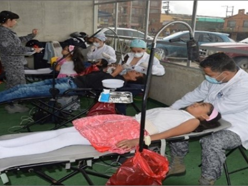 Fuerza Aérea benefició a 800 habitantes del municipio de Funza 