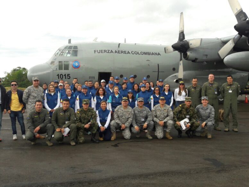 Fuerzas Militares de Colombia en Jornada de Apoyo a los habitantes de Mocoa