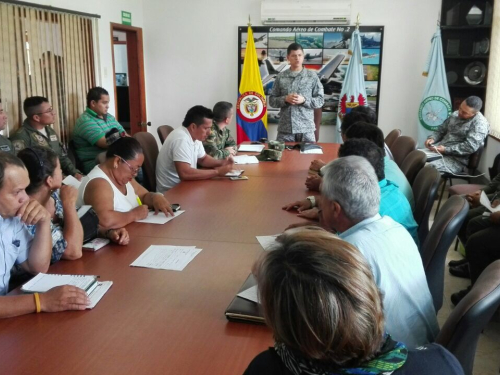 Fuerza Aérea Colombiana apoya las veredas de Villavicencio