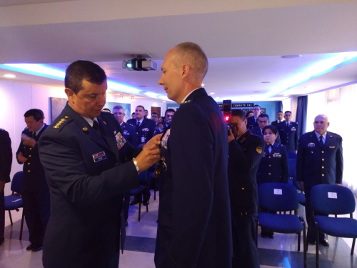 Reconocimiento al Jefe saliente de la Misión Aérea de Estados Unidos en Colombia