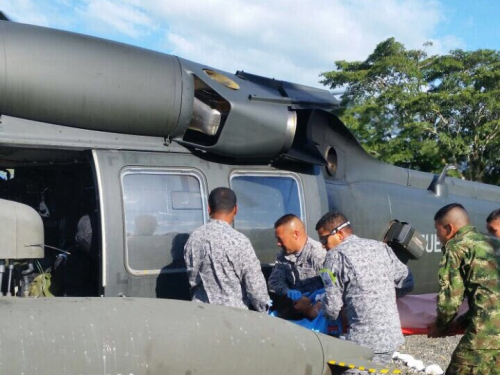 Fuerza Aérea Colombiana salvó la vida de un menor en Tarazá, Antioquia