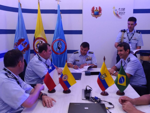 Fuerza Aérea Colombiana firma acuerdo con Brasil, Chile y Ecuador 