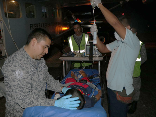 Menor de edad fue trasladado por la Fuerza Aérea Colombiana