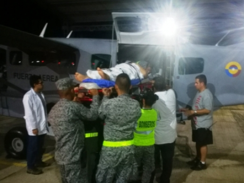 Fuerza Aérea realiza traslado aeromédico de una mujer en mal estado de salud en el Caquetá