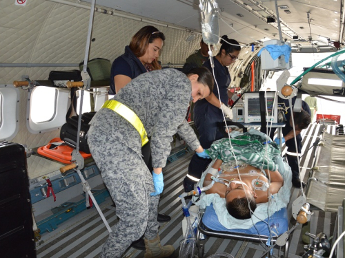 Soldado en grave estado de salud es trasladado en avión ambulancia de la Fuerza Aérea