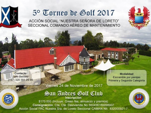 V Torneo de golf Acción social Nuestra Señora de Loreto - CAMAN