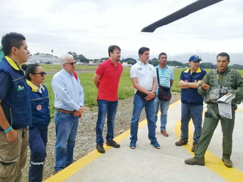 Fuerza Aérea Colombiana y CVC monitorean ríos en el Valle del Cauca