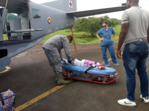 Menor de edad en delicado estado de salud, fue evacuada por la Fuerza Aérea