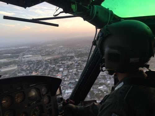 Comando Aéreo de Combate No. 3 brinda seguridad en Carnaval de Barranquilla.