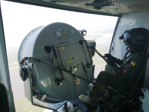 Con sobrevuelos la Fuerza Aérea Colombiana acompaña y emite mensajes de tranquilidad a la población del magdalena centro