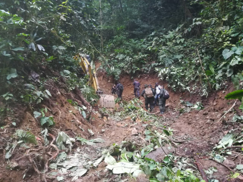 Destruida maquinaría utilizada en práctica de minería ilegal en Antioquia 