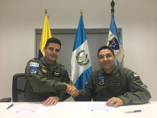 Culminó reunión entre las Fuerzas Aéreas de Guatemala y Colombia para ejercicio de interdicción COLGUA I