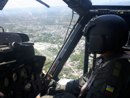 La Fuerza Aérea Colombiana realiza patrullajes aéreos durante la Semana Santa