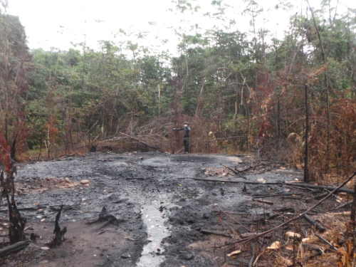 Destrucción de refinerías ilegales en Norte de Santander