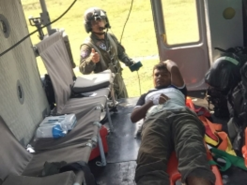 Fuerza Aérea evacua hombre mordido por una serpiente en el Caquetá