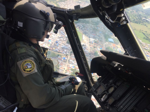 Fuerza Aérea Colombiana dispuso  de completo dispositivo de seguridad en el suroccidente del país.