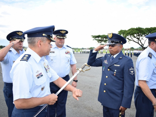 Ceremonia de ascensos en la Base Aérea Marco Fidel Suárez