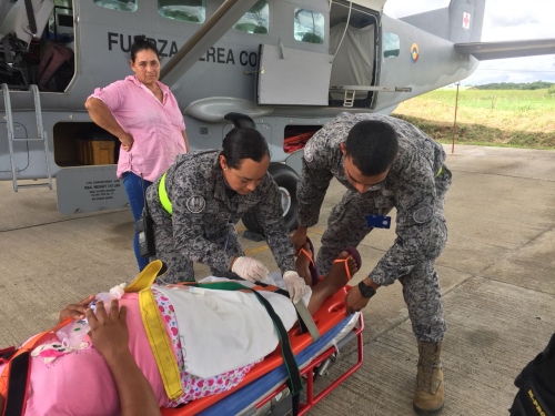  Fuerza Aérea evacúa mujer embarazada en grave estado de salud en el Caquetá