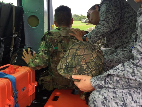 Fuerza Aérea Colombiana evacúa Soldado del Ejército Nacional desde Montañita, Caquetá