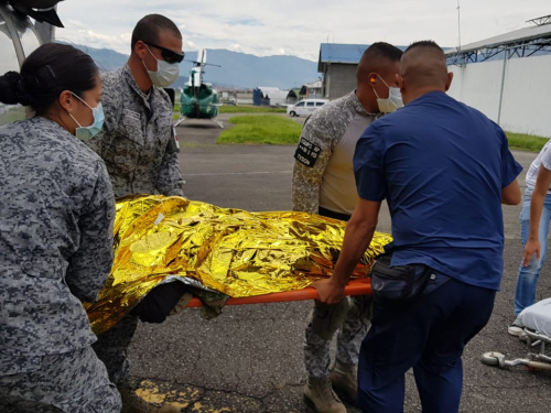 Desde Bolívar, la Fuerza Aérea Colombiana evacuó Soldado enfermo