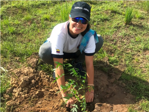 Fuerza Aérea Colombiana lidera campaña de reforestación en Vichada