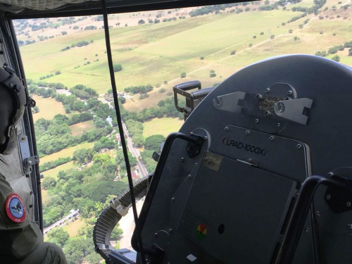 Con mensajes de perifoneo aéreo, el CACOM No.1 concientiza a la población sobre medidas para la prevención de incendios forestales