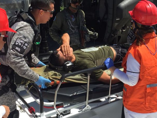'Ángel' evacúa desde Cáceres, Antioquia, Soldado afectado por artefacto explosivo improvisado